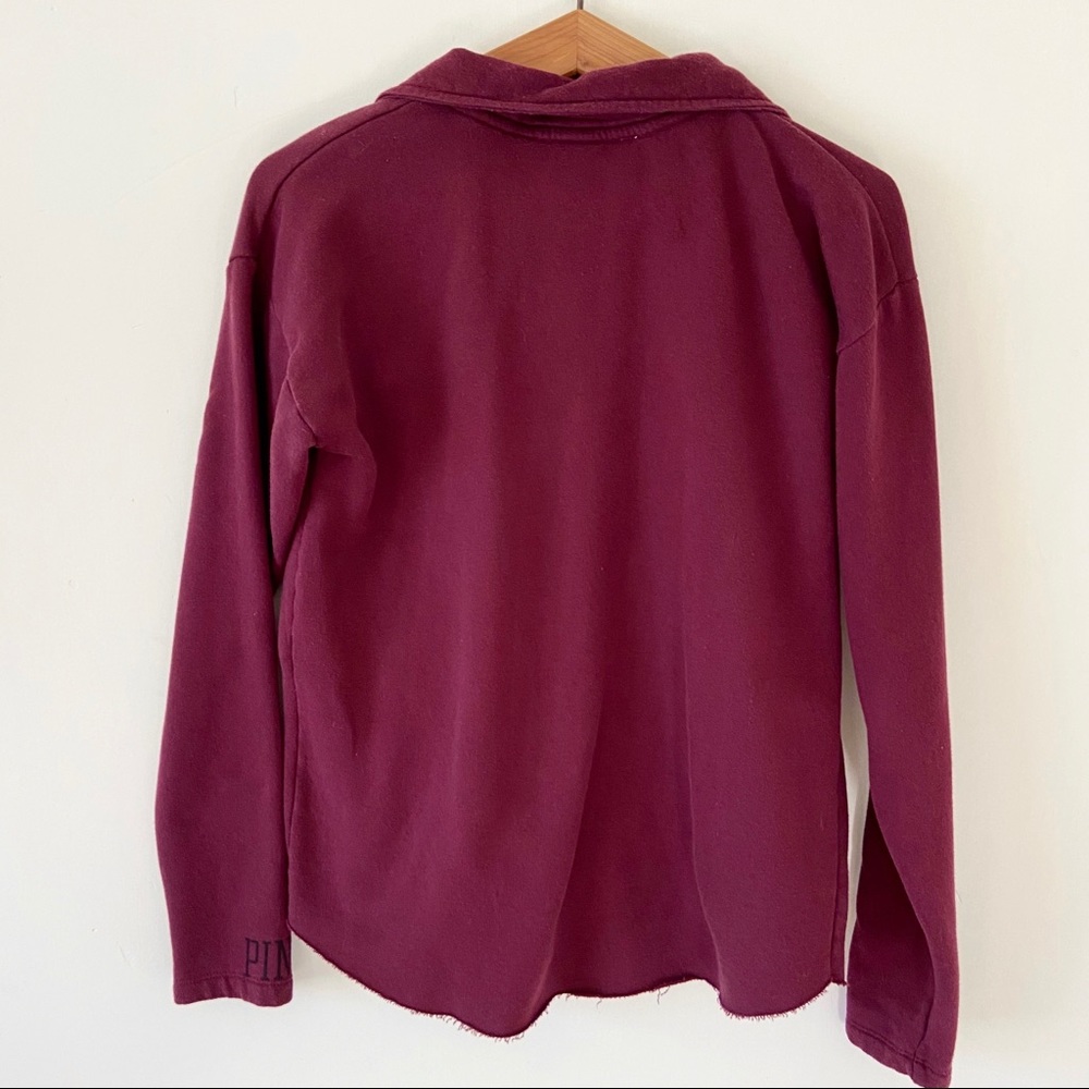 PINK Victoria’s Secret 1/2 Zip Pullover Sweatshirt - Picture 4 of 5